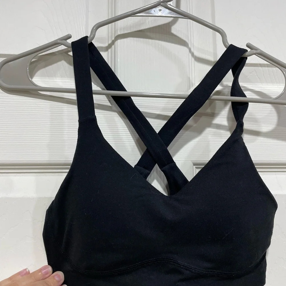Lucy Women's XS Balance Makes Perfect Sports Bra GUC Black